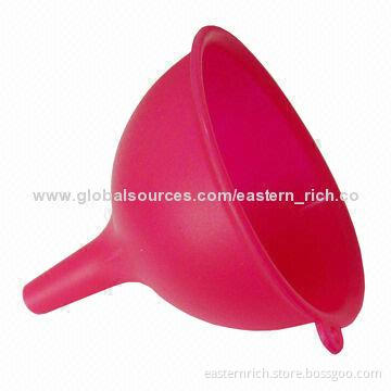 Silicone funnel, diameter of 10cm, height of 10.5cm